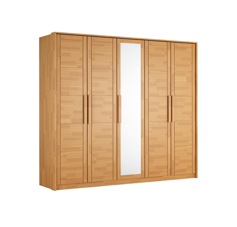 5 door solid store wood wardrobe